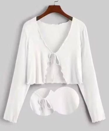 Women Stylish Full Sleeve Crop Shrug