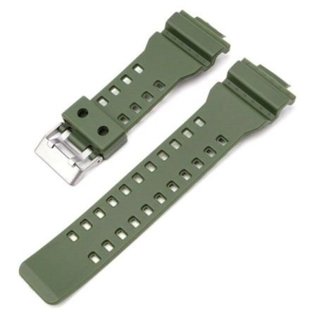 CASO1 for Casio Men’s G-Shock GD-120,GA-100,GA-110, GA-100C, & ETC 16 mm Resin Watch Strap (Mud Green)