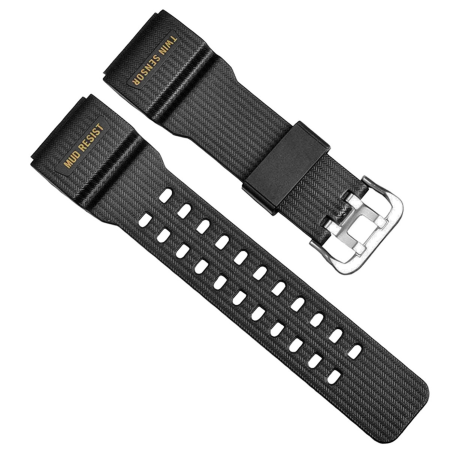 CASO 2 Compatible With Casio G-Shock Mud-Master GG-1000 /GWG-100 /GSG-100 Watch Only 27MM Resin Watch Strap (Black)