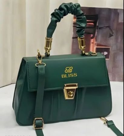 Graceful Stylish Slingbags Luxury High Quality PU Leather Women Shoulder Bag (Green)