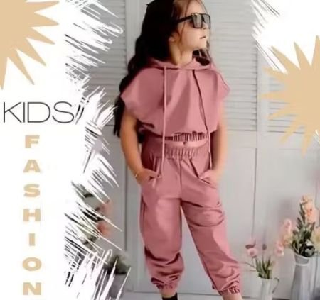 NYC Fancy Kid's Clothing Set Peach