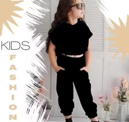 NYC Fancy Kid's Clothing Set Black