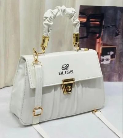 Graceful Stylish Slingbags Luxury High Quality PU Leather Women Shoulder Bag (White)